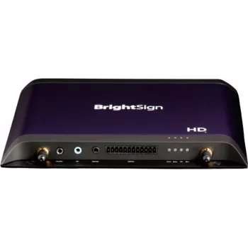 Multivides atskaņotājs BrightSign HD1026 4K ar USB, GPIO, audio, microSD atbalstu