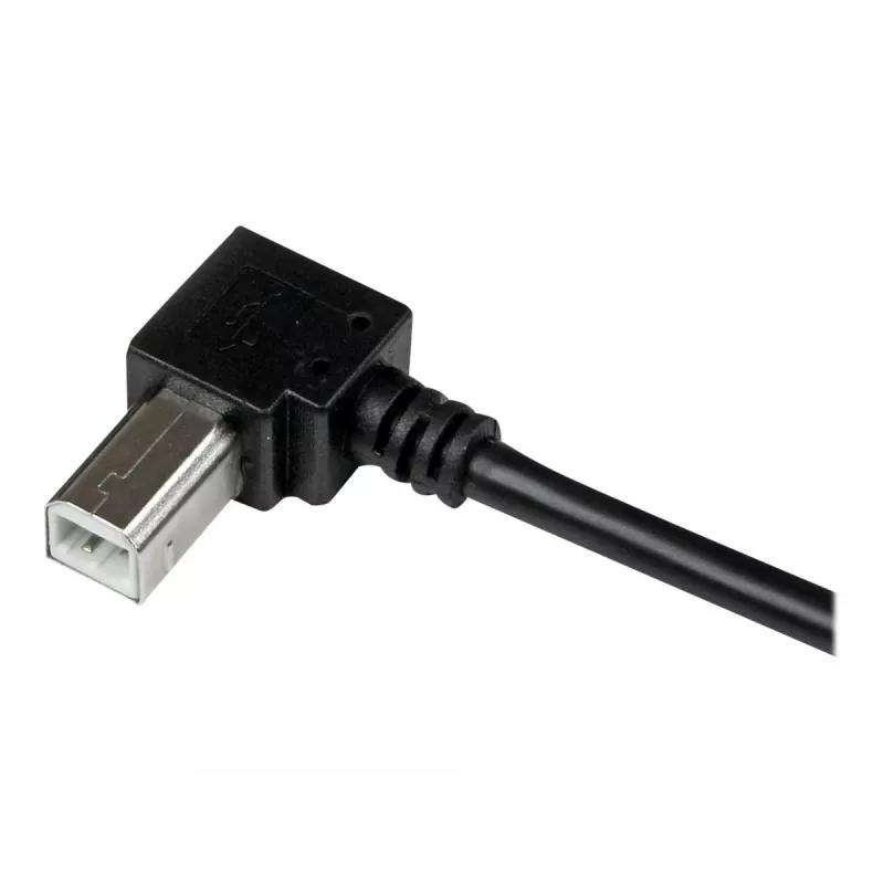 StarTech.com 3m USB 2.0 A uz leņķveida B kabelis - vīr./vīr., 3 m, USB A, USB B, USB 2.0, melns