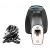 Manhattan 2D tāldarbības LED svītrkodu skeneris, USB, 450 mm skenēšanas dziļums, maks. apkārtējā gaisma 100 000 luksi (saules gaisma), atbalsta simboloģijas — 1D (21 versija) un 2D (10 versijas), skenera RJ45–USB 1,8 m kabelis (populārākais tips — USB-A), melns, 3 gadu garantija