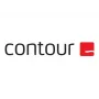 Ergonomiska vadu pele Contour X-Bar ar centrētu dizainu — melna