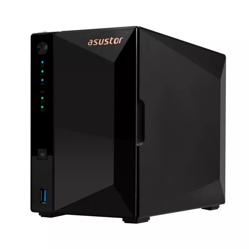 Asustor DRIVESTOR 2 Pro Gen2 AS3302T v2 NAS Realtek RTD1619B 2 GB DDR4 ADM Melns