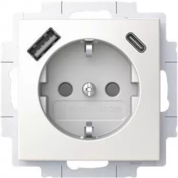BUSCH JAEGER SCHUKO kontaktligzda USB-A+C 20 EUCB2USBAC-914 (2CKA002011A6298)