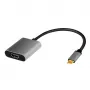 LogiLink CUA0103 USB 3.2 Gen1 Type-C uz HDMI-A kabelis 0,15 m Melns Pelēks