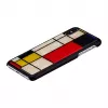 Viedtālruņa maciņš iKins iPhone XS Max Mondrian Melns – aizsargapvalks, cietais apvalks