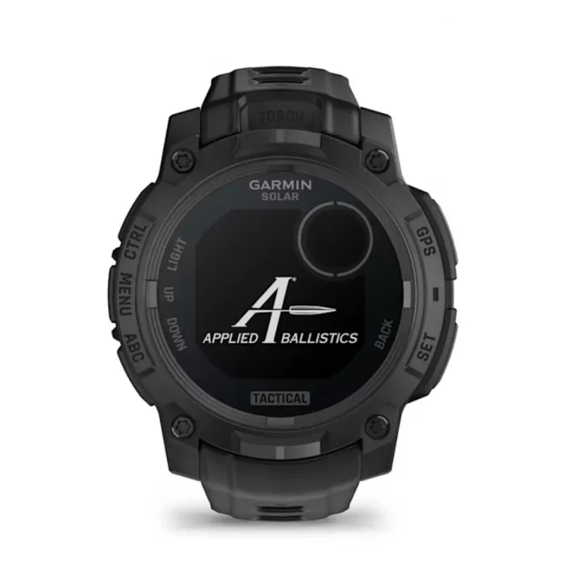 Smartwatch GARMIN Instinct 3 45mm Solar Tactical Edition Melns — 45mm, saules uzlāde, GPS, sirdsdarbības monitors