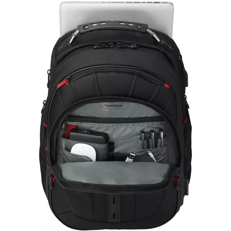 Wenger Pegasus Deluxe - piezīmjdatora mugursoma - 40,6 cm - 35,60cm (14) - 40,60cm (16) - Melna (606492)