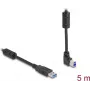 DeLOCK USB kabelis Type-A spraudnis uz Type-B spraudnis 90° augšupvērsts leņķis 5 m