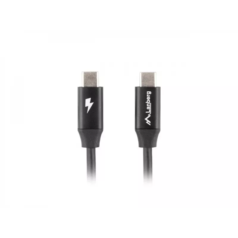 Kabelis USB-C M/M 2.0 CA-CMCM-40CU-0005-Melns 0.5m