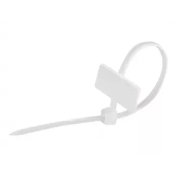 Kabeļu saites ar marķēšanas laukumu (šķērsvirzienā) - garums 100 mm - platums 2.5 mm
