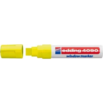 Krīta marķieris Edding 4090 kaltveida dzeltens 5 gab.