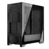 PC korpuss MODECOM VOLCANO EXPANSE T Midi Tower, rūdīts stikls, USB-C, atbalsta micro ATX, GPU līdz 430 mm, CPU dzesētājs līdz 180 mm, 3x3,5 collu nodalījumi, 2x2,5 collu, melns