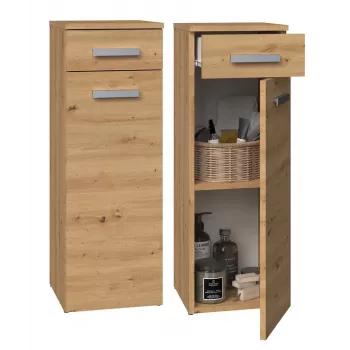 Topeshop NEL V DS ARTISAN vannas istabas uzglabāšanas skapis Ozols
