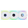 Fan Lian Li UNI FAN SL Wireless LCD 120 12 cm balta 3 pcs