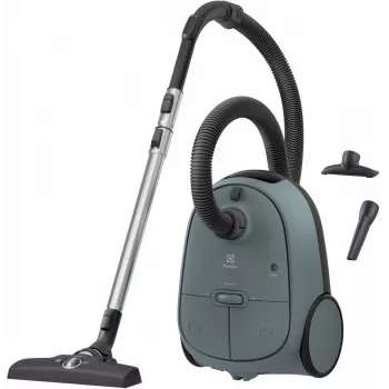 Mucas putekļsūcējs Electrolux EB61C1OG 850W 3,5L putekļu maiss, teleskopiska tērauda caurule, EPA12, 12 m darbības rādiuss
