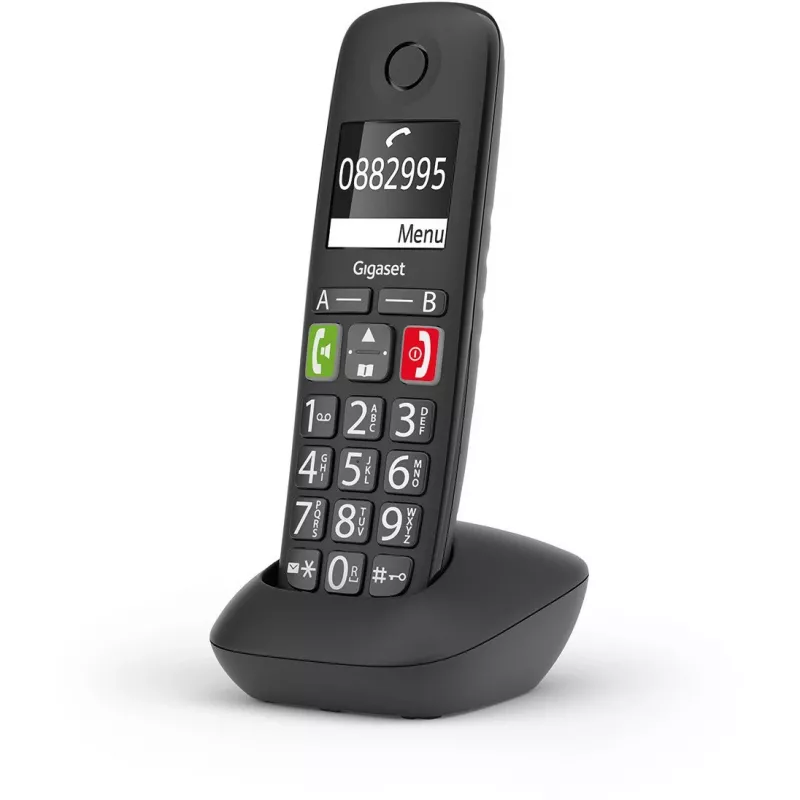 Gigaset Hearing Aid.DECT E290HX melns papildtālrunis