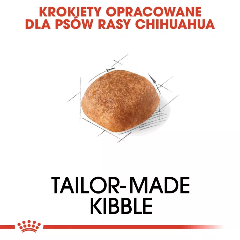 Sausā suņu barība Royal Canin Chihuahua Adult 1.5 kg — vista, 28% olbaltumvielu, mazo/īpaši mazo šķirņu suņiem