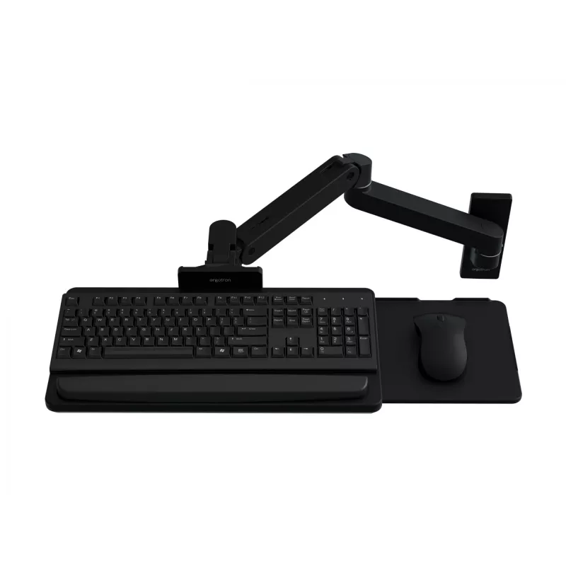 Tastatūras skava Ergotron LX Pro sienas tastatūras svira melna Alumīnijs