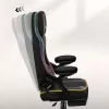 Spēļu krēsls huzaro HZ-FORCE 4.6 RGB Melns Mesh — ergonomisks, regulējams augstumā, RGB apgaismojums, auduma sēdeklis, maks. 130 kg
