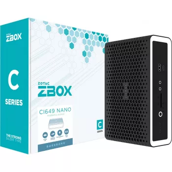 Zotac ZBOX CI649 NANO 1.8L lieluma dators melnā, baltā krāsā i5-1335U Intel SoC 1.3 GHz