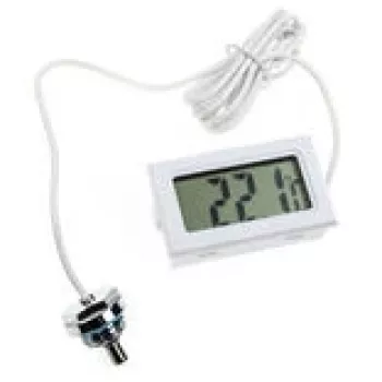 Digitālais termometrs Lamptron TS708 ar G1/4 collas vītņotu savienotāju, balts
