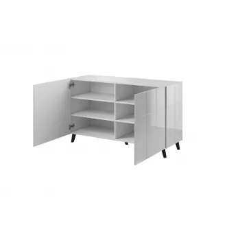 Cama Kumode 2D REJA balts glancēts/balts glancēts