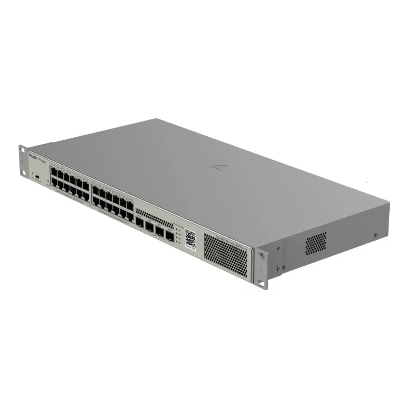 Ruijie Networks RG-NBS3100-24GT4SFP-P-V2 tīkla slēdzis, pārvaldāms, L2, Gigabit Ethernet (10/100/1000), Power over Ethernet (PoE), metālisks
