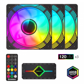 Gamemax | KF300 BK | Melns korpusa ventilators