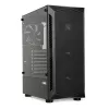 PC Case IBOX LUPUS 27 Midi Tower ATX, rūdīts stikls, RGB, 455×200×380 mm, atbalsta ATX, GPU līdz 32 cm