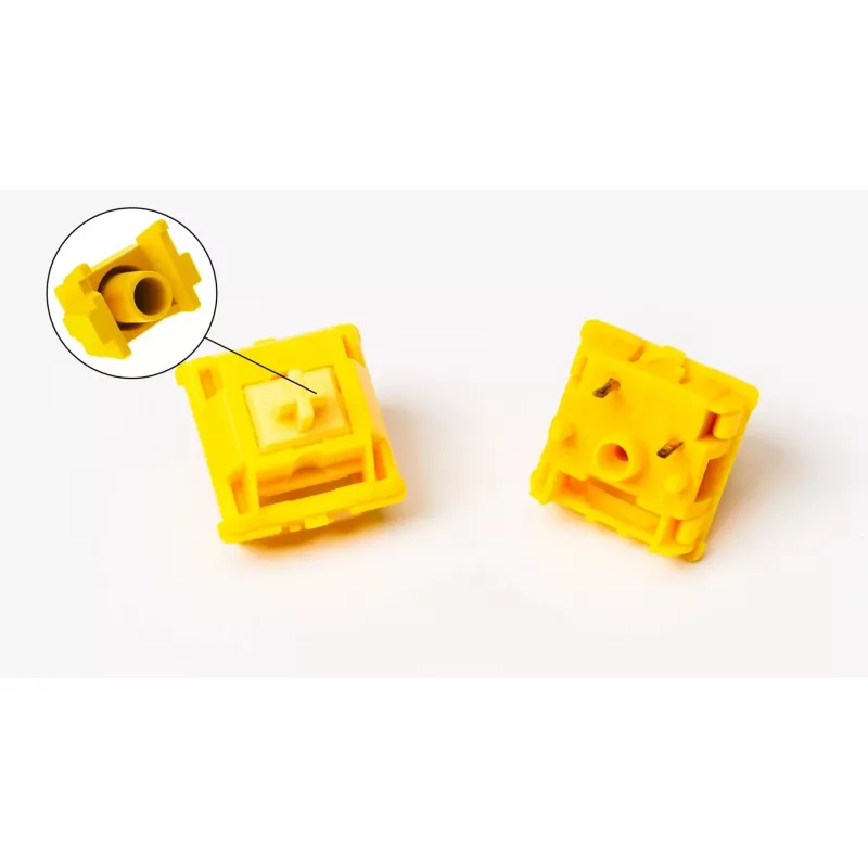Mehānisko taustiņu slēdžu komplekts Keychron Gateron Cap V2 Golden-Yellow G32 — 110 slēdži