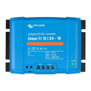 Barošanas bloks Orion-Tr 12/24-10A 240W — DC-DC pārveidotājs 12V/24V sistēmām, 10 A izeja