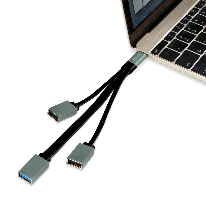 USB-C 3.1 3-portu centrmezgls