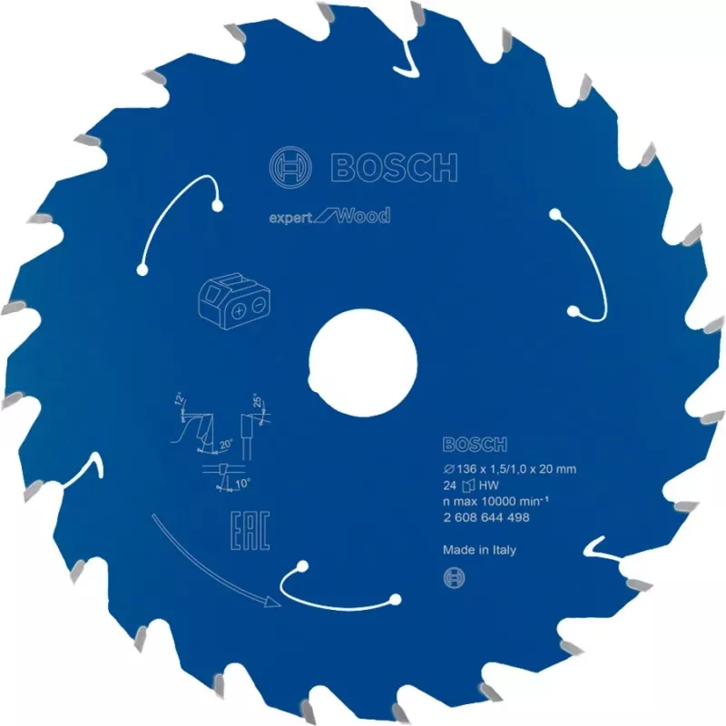 Bosch 2 608 644 498 ripzāģa asmens 13,6 cm 1 gab.
