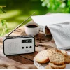 Pārnēsājamais ciparu radio Adler AD 1907 — AM/FM, ciparu uztvērējs, modinātājs, USB-C, 600 mAh baterija, LCD, 20 atmiņas vietas, teleskopiskā antena