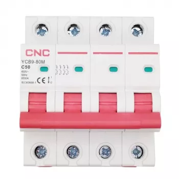 CNC jaudas slēdzis, 4P, 50A, C klase, 6kA