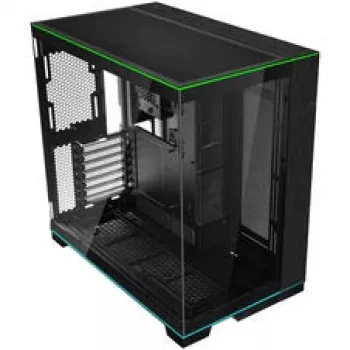 Lian Li O11 Dynamic EVO RGB PC korpusa komplekts, Midi-Tower, ARGB, rūdīts stikls + 3x UNI FAN SL-INF - melns