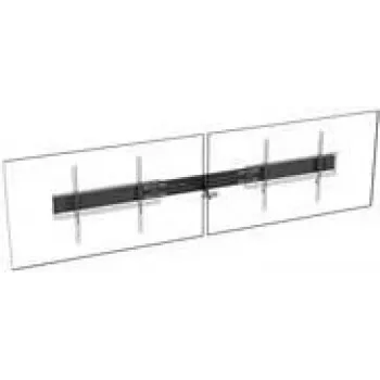 TECH DATA Vision VFM-F50_DL - montāžas komponents (sliede) - 2 LCD/plazmas konsolēm - alumīnijs - melns - ekrāna izmērs: līdz 218,4 cm (līdz 86 inch)