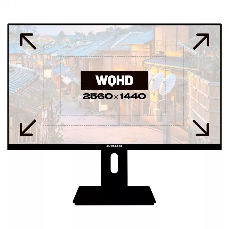 JAPANNEXT JN-27IPS4FLWQHDR-HSP 16:9 HDMI/DP WQHD - Plakanā ekrāna monitors (TFT/LCD)