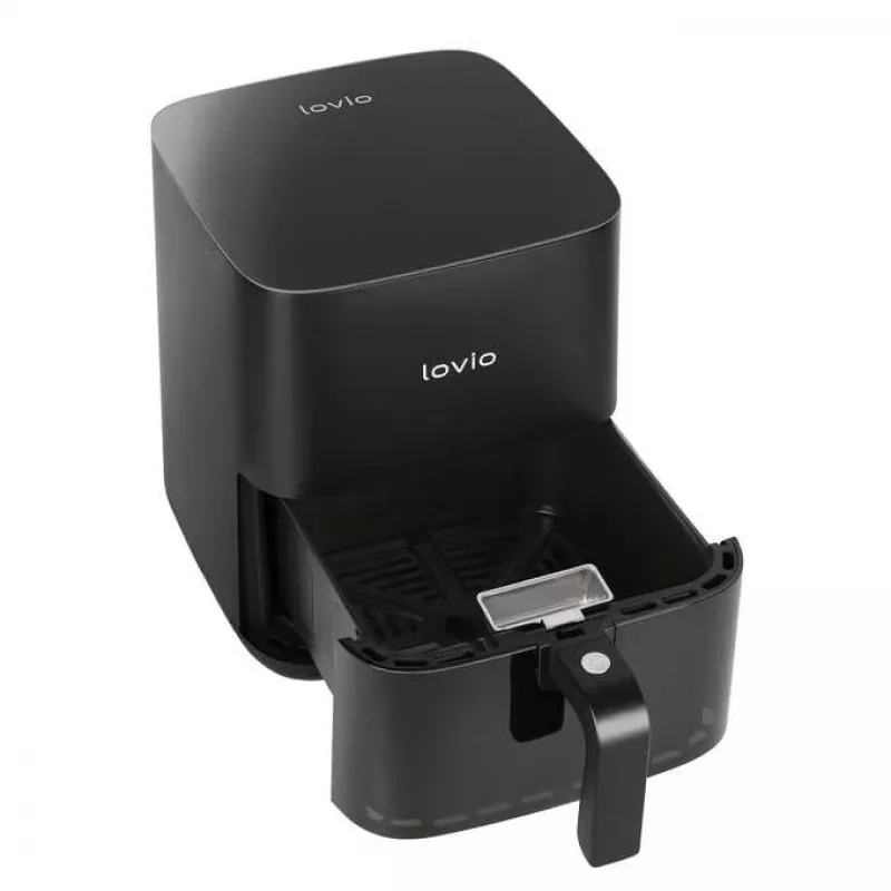 Gaisa fritieris Lovio LVAF001BK 5 L melns — galda tipa karstā gaisa fritieris, 5 litru tilpums