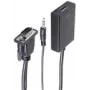 shiverpeaks BS10-01006 video kabeļa adapteris 0,15 m VGA (D-Sub) + 3,5 mm HDMI A tipa (standarta) melns (BS10-01006)