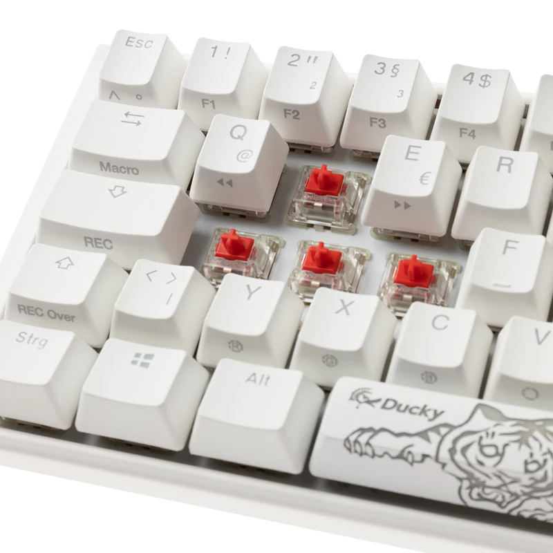 Ducky One 3 Classic Pure balta SF tastatūra USB vācu izkārtojums balta (DKON2167ST-RDEPDPWWWSC1)