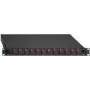Optiskās šķiedras ielāpu panelis Rutenbeck 2280301240 LC Duplex MM 24 porti 1U, melns RAL 9005