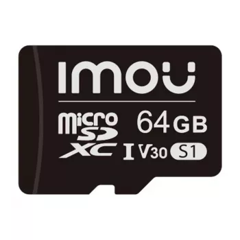 MicroSD atmiņas karte IMOU ST2-64-S1 64 GB, 10. klase, lasīšanas ātrums 95 MB/s, rakstīšanas ātrums 35 MB/s, U3 V30