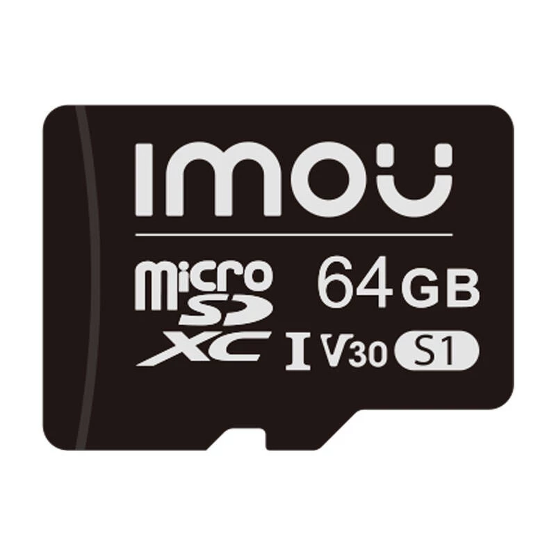 MicroSD atmiņas karte IMOU ST2-64-S1 64 GB, 10. klase, lasīšanas ātrums 95 MB/s, rakstīšanas ātrums 35 MB/s, U3 V30