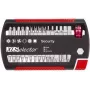 Uzgaļu komplekts Wiha 7948-927 — 31 gab., sešstūra kāts, 25 mm garums, ietver Robertson, Spanner, Torx, Tri-Wing un dobo/hi‑torq (T8H–T27H) izmērus