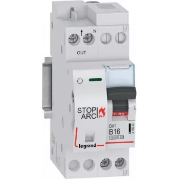 Loka defektu noteikšanas ierīce (AFDD) Legrand 415922 ar LS (slēdzi) elektriskai aizsardzībai