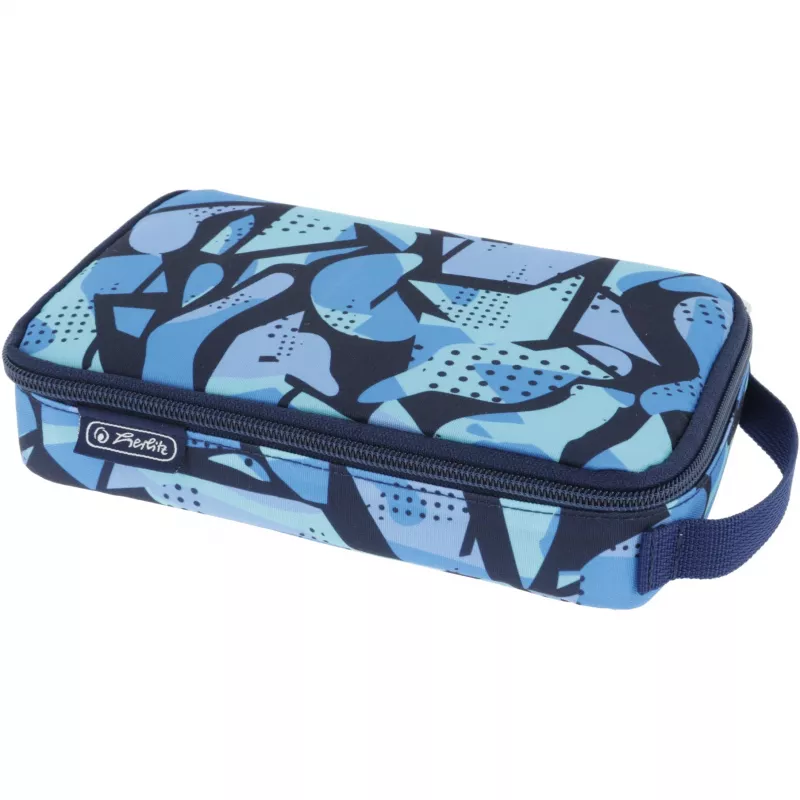 Penālis Herlitz 2 Go CamoBlue poliesters zils 210x130x60mm