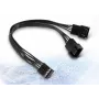 SATA kabelis Inter-Tech 88885521 0,15 m melns vīrišķais/sievišķais savienotājs