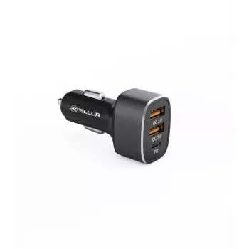 Auto lādētājs Tellur FCC9 56W 9A — USB auto strāvas adapteris, 56W kopējā izejas jauda, 9A maks.