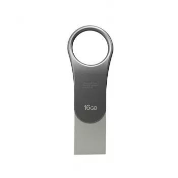 USB zibatmiņa Silicon Power 16 GB USB Type-A / USB Type-C, USB 3.2 Gen 1, titāna, cinka korpuss
