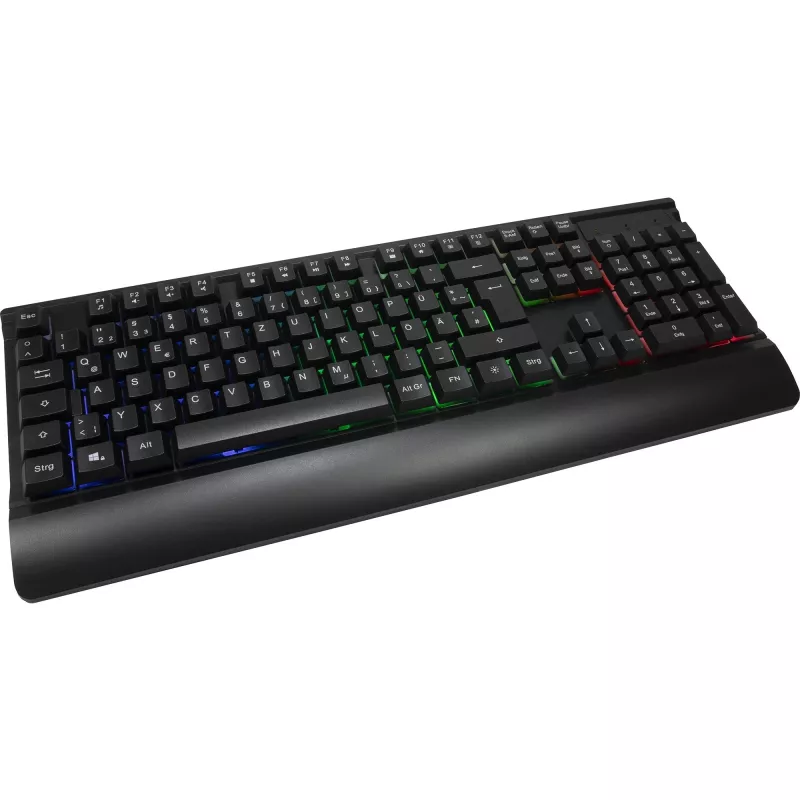 Vadu spēļu tastatūras un peles komplekts INTER-TECH KC-3000 RGB apgaismojums, USB savienojums